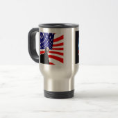 Obama US Flag Travel Mug Reisbeker (Voorkant links)