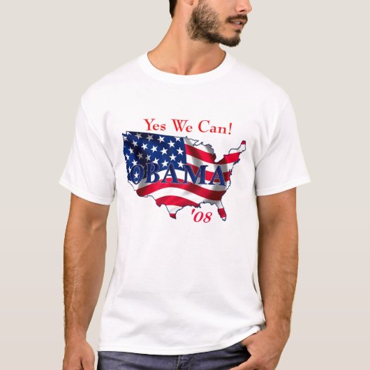 Obama USA mannen T-Shirt (Voorkant)