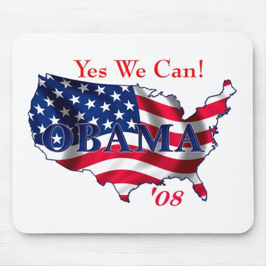Obama USA Mousepad Muismat (Voorkant)