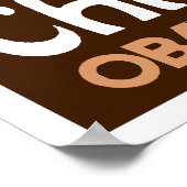 Obama - Verander donkerbruin Poster (Hoek)