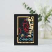 Obama-verandering Briefkaart (Staand voorkant)