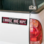 OBAMA - VERANDERING EN HOOP - BUMPERSTICKER (Op Truck)