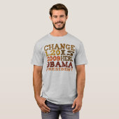 OBAMA Verandering is hier - t-shirt (Voorkant volledig)