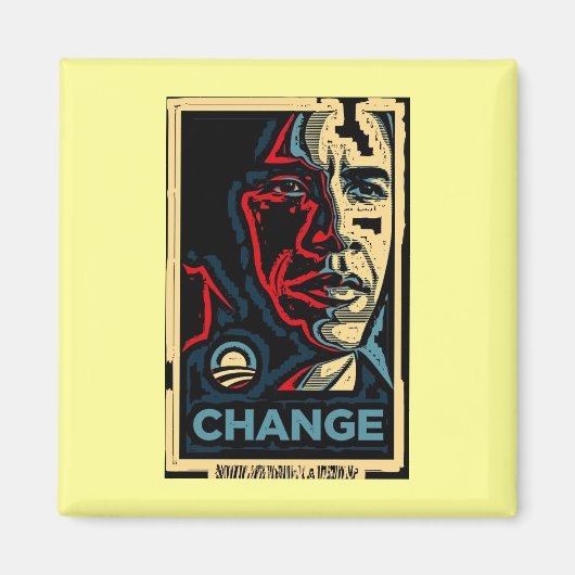 Obama-verandering Magneet (Voorkant)
