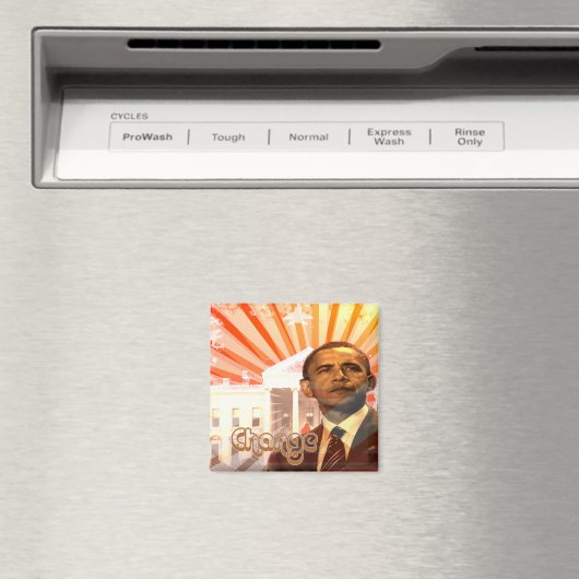 Obama-verandering Magneet (Insitu (Vaatwasser))