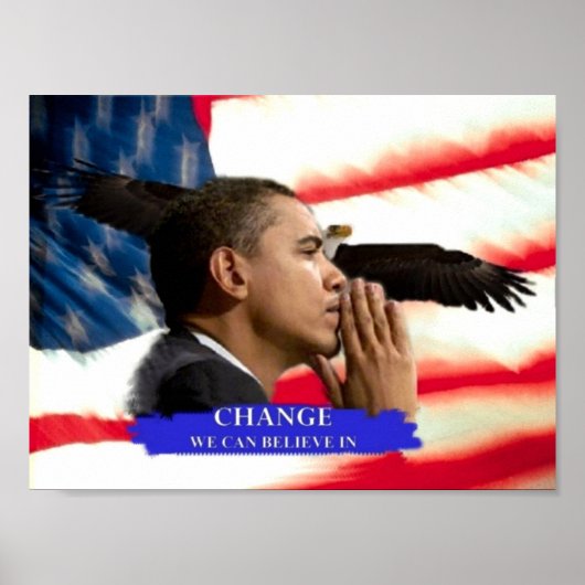 Obama-verandering Poster (Voorkant)
