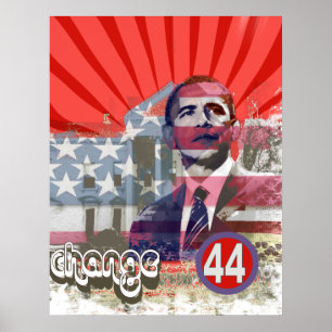 Obama-verandering Poster
