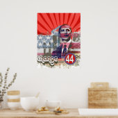 Obama-verandering Poster (Keuken)