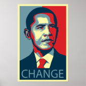 Obama-verandering Poster (Voorkant)