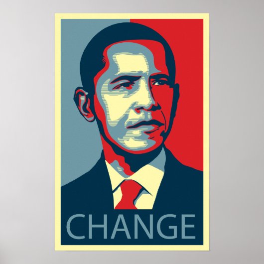 Obama-verandering Poster (Voorkant)