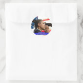 Obama-verandering Ronde Sticker (Tas)