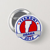 Obama - vermont ronde button 5,7 cm (Voorkant /achterkant)