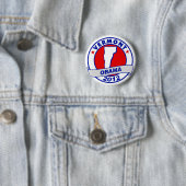 Obama - vermont ronde button 5,7 cm (In situ)