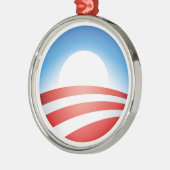 Obama-versiering! Metalen Ornament (Links)