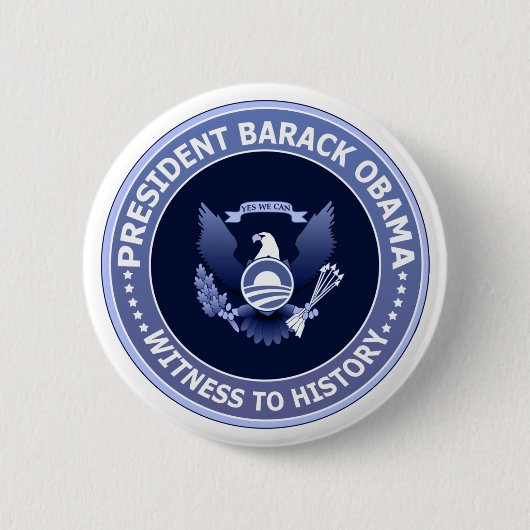 Obama Victory Presidential Seal Button (Voorkant)