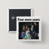 Obama: Vier jaar meer Button (Voorkant /achterkant)