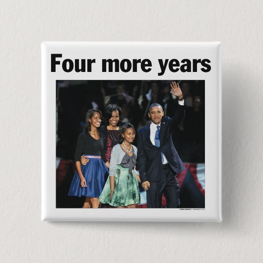 Obama: Vier jaar meer Button (Voorkant)