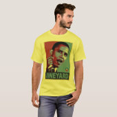 Obama Vineyard (met slogan op rug) T-shirt (Voorkant volledig)