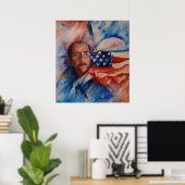 Obama: Visie gepersonaliseerd - Canvas print (Thuiskantoor)