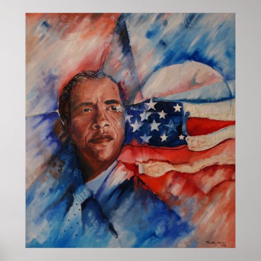 Obama: Visie gepersonaliseerd - Canvas print (Voorkant)