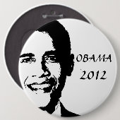 Obama voor 2012 ronde button 6,0 cm (Voorkant /achterkant)