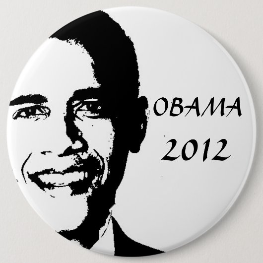 Obama voor 2012 ronde button 6,0 cm (Voorkant)
