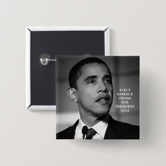 OBAMA VOOR BUTTON PRESIDENT 2012 (Voorkant /achterkant)