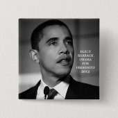 OBAMA VOOR BUTTON PRESIDENT 2012 (Voorkant)