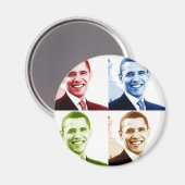 obama voor chrome magneet (Voorkant / Achterkant)