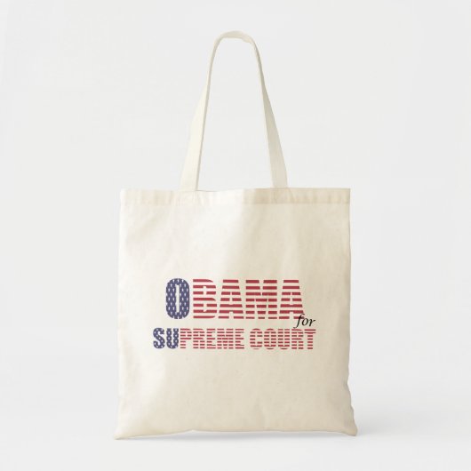 Obama voor de Canvas tas van het Hooggerechtshof (Voorkant)