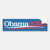 Obama voor de derde keer 2028 bumpersticker (Voorkant)