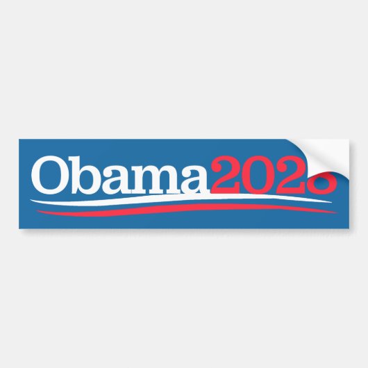 Obama voor de derde keer 2028 bumpersticker (Voorkant)
