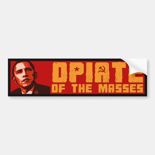 Obama voor de massa's bumpersticker (Voorkant)