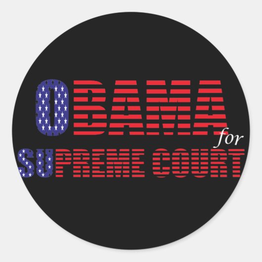 Obama voor de Sticker van het Hooggerechtshof (Voorkant)