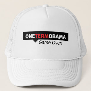 Obama voor één termijn - spel over trucker pet