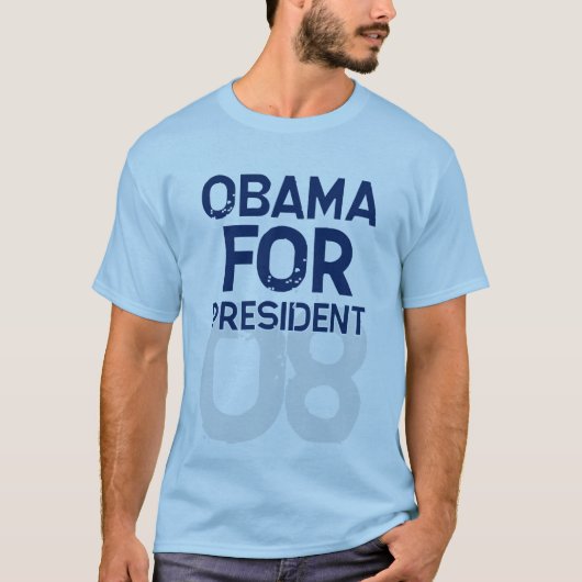 Obama voor President 08 T-shirt (Voorkant)