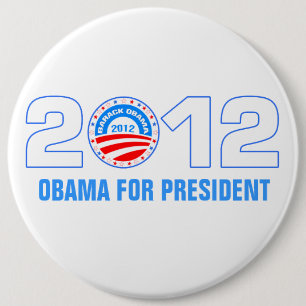 Obama voor President 2012 Ronde Button 6,0 Cm