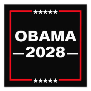 Obama voor President 2028 Foto Afdruk