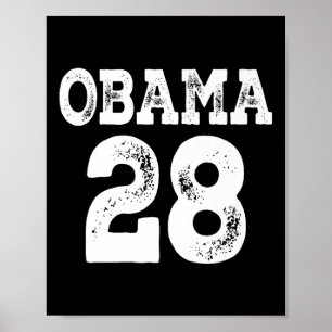Obama voor President 2028 Jersey 28 Premium Poster