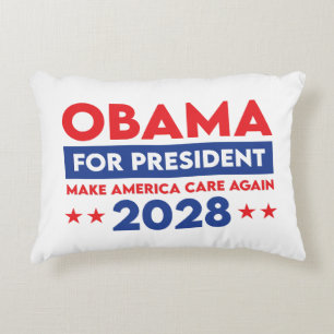 Obama voor President 2028 maakt Amerika weer zorgz Accent Kussen