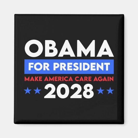 Obama voor President 2028 maakt Amerika weer zorgz Magneet (Voorkant)