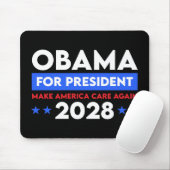 Obama voor President 2028 maakt Amerika weer zorgz Muismat (Met muis)