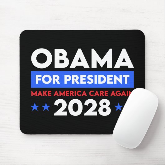 Obama voor President 2028 maakt Amerika weer zorgz Muismat (Met muis)