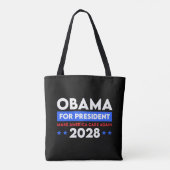 Obama voor President 2028 maakt Amerika weer zorgz Tote Bag (Achterkant)