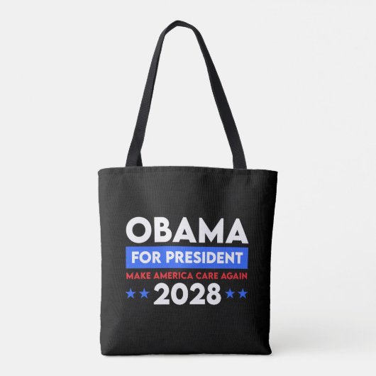 Obama voor President 2028 maakt Amerika weer zorgz Tote Bag (Achterkant)