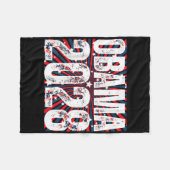 Obama voor President 2028 Obama 2028 _4 Fleece Deken (Voorkant (Horizontaal))