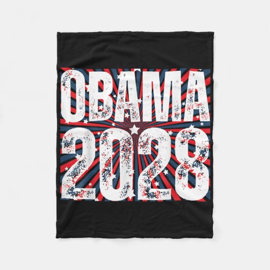 Obama voor President 2028 Obama 2028 _4 Fleece Deken (Voorkant)
