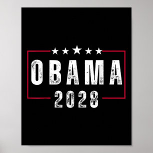 Obama voor President 2028 Obama 2028 laat dit oplo Poster