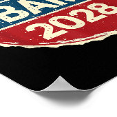 Obama voor President 2028 Obama 2028 Poster (Hoek)