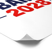 Obama voor President 2028 Obama 2028 Poster (Hoek)